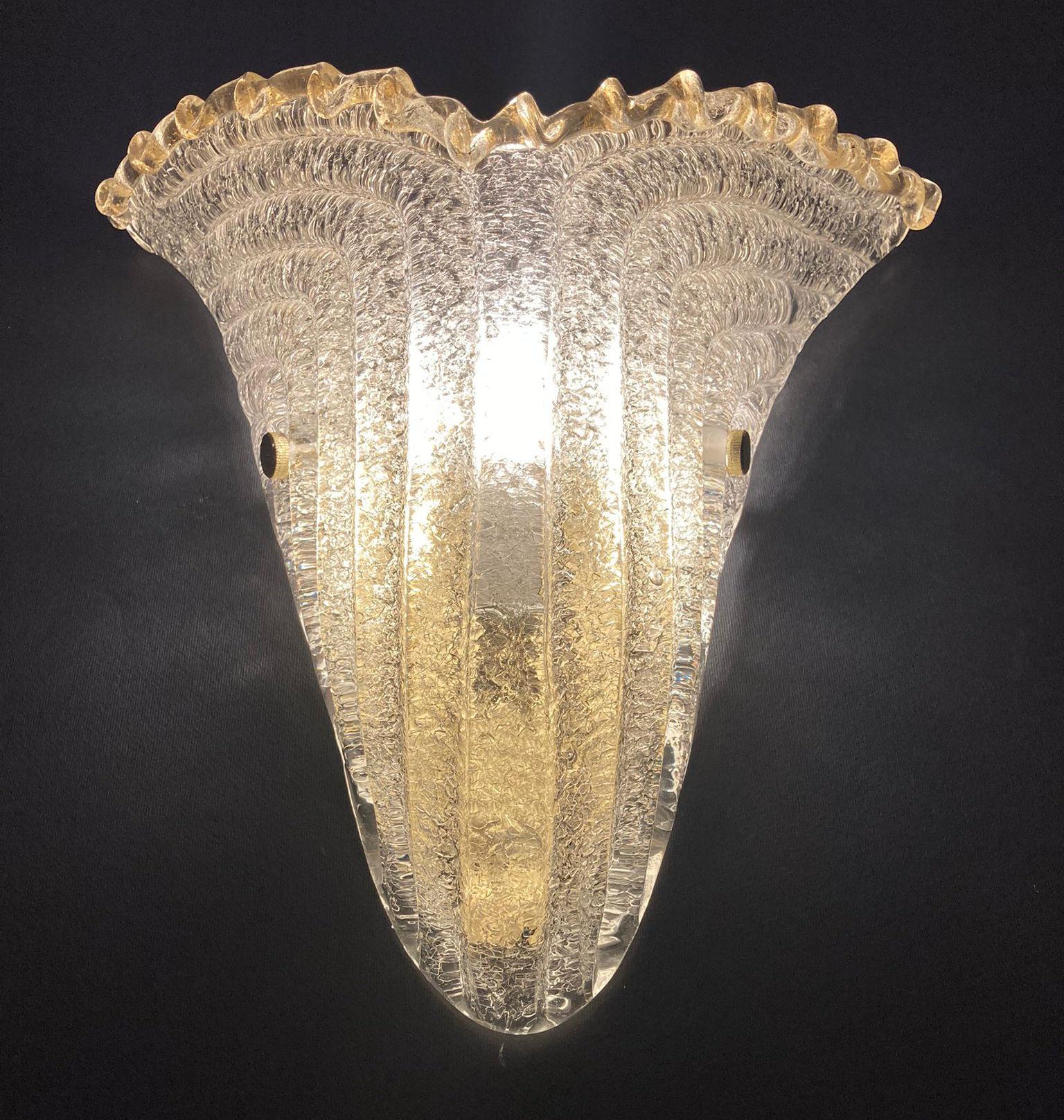 20th Century Graniglia Murano Sconces, 12 Available For Sale