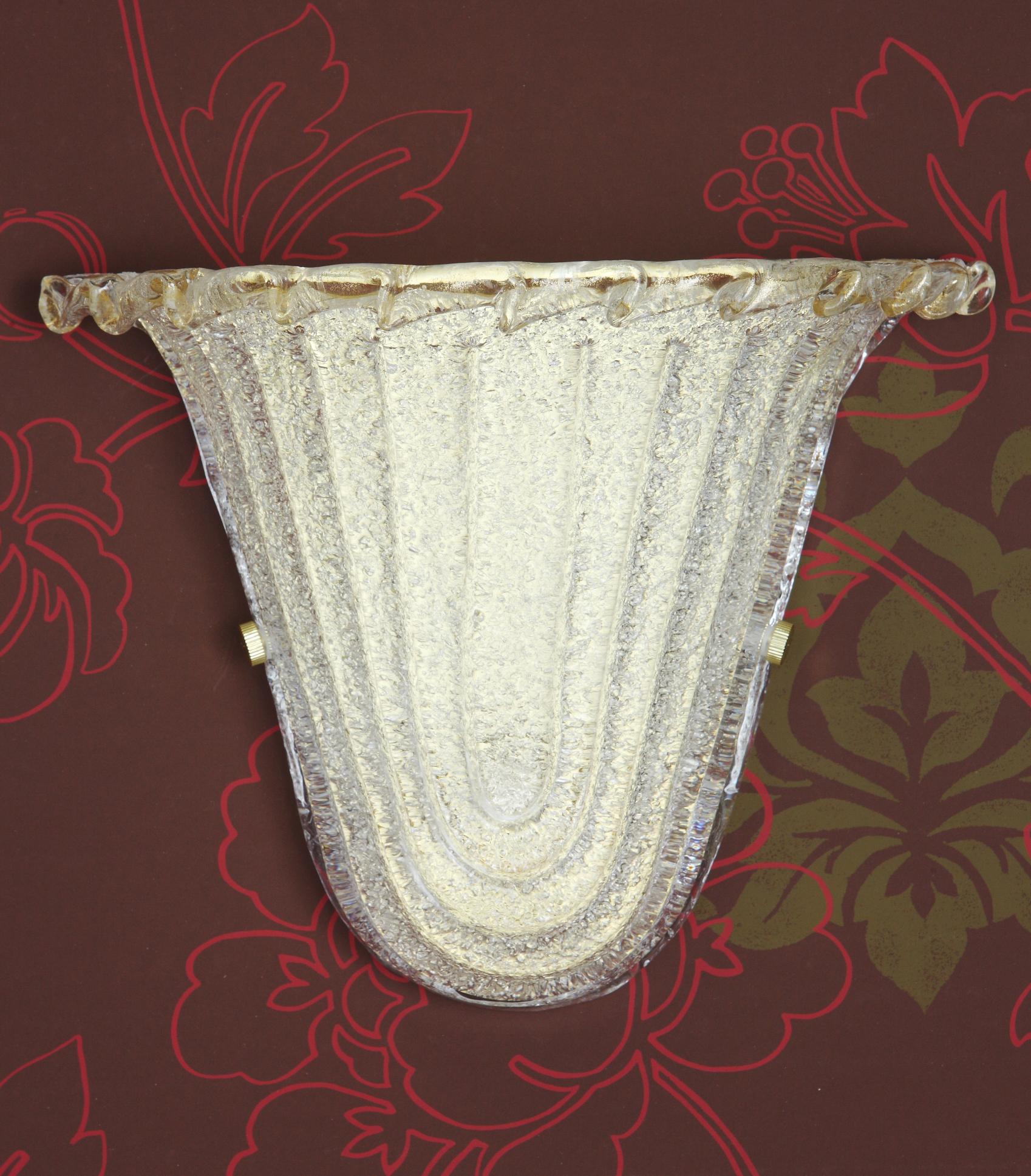 Mid-Century Modern Graniglia Shield Sconce by Fabio Ltd For Sale