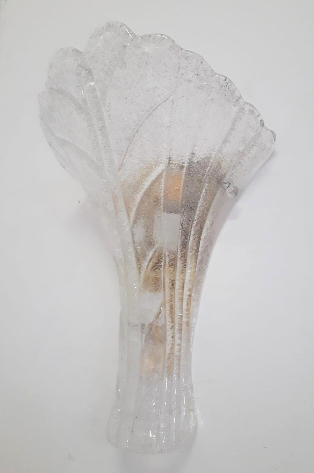 Mid-Century Modern Graniglia Shield Sconce by Barovier e Toso - Pair Available For Sale