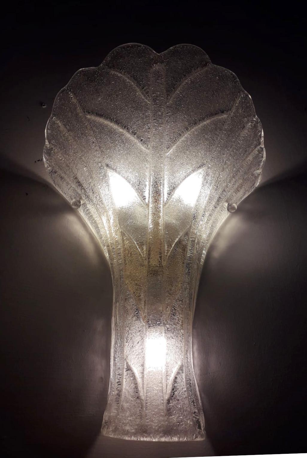 20th Century Graniglia Shield Sconce by Barovier e Toso - Pair Available For Sale