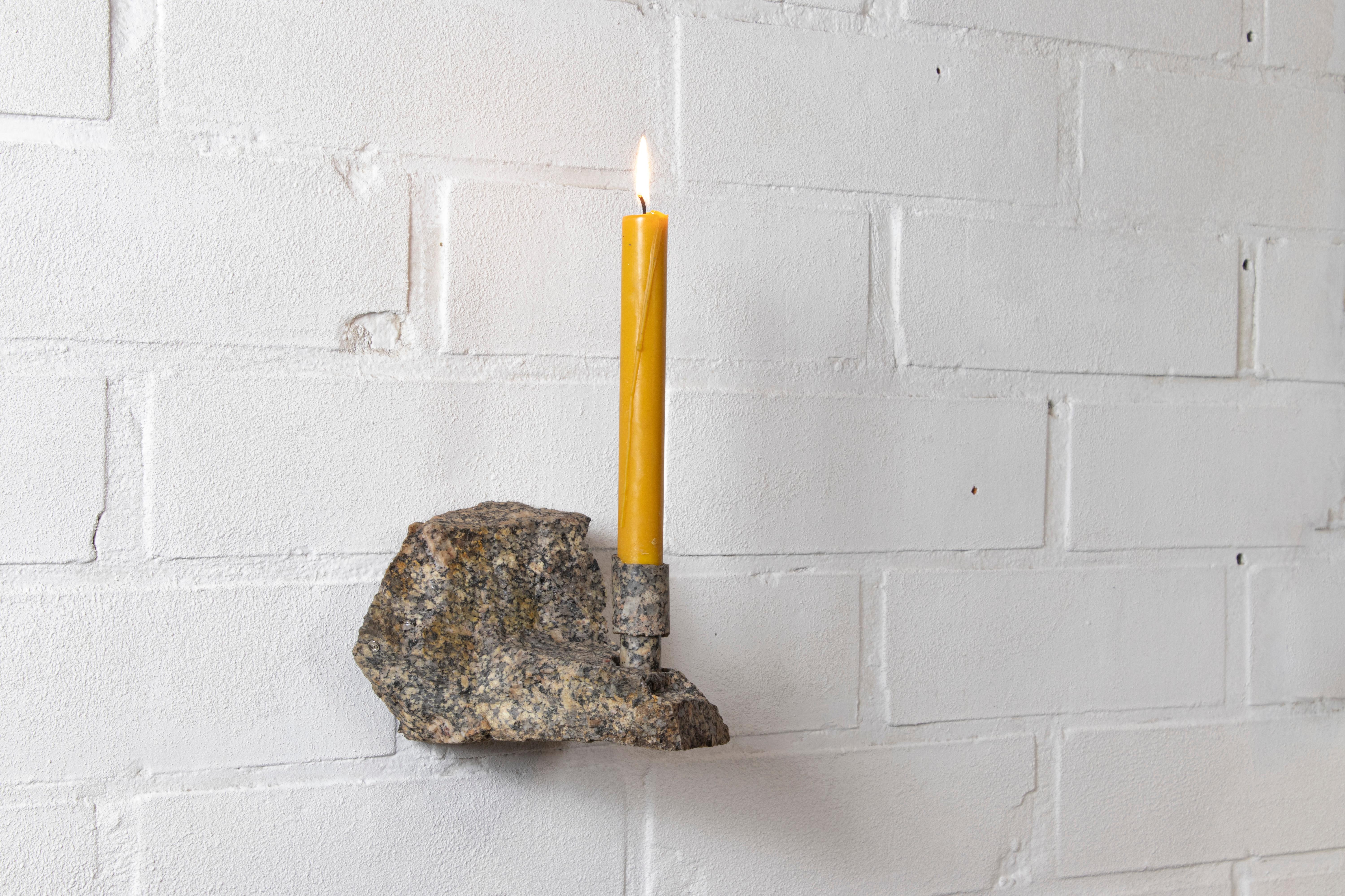 Granite Abra Candelabra by Studio DO In New Condition For Sale In Geneve, CH