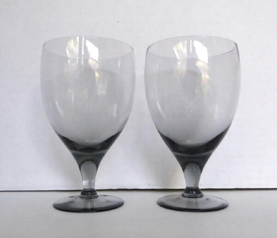 Granite American Modern Serie Tall Stem Glasses Russel Wright 15 Pcs Morgantown  For Sale 2