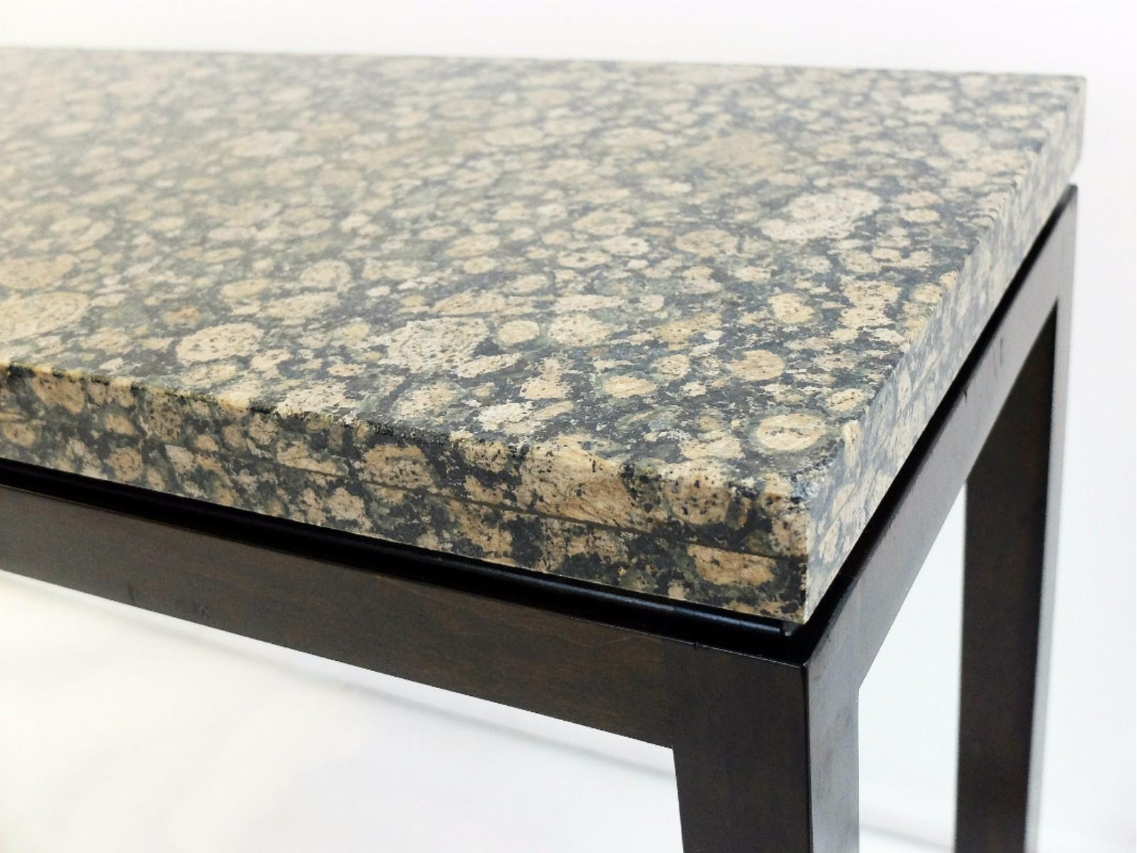 Granite and wood console - At. to E. J. Wormley.