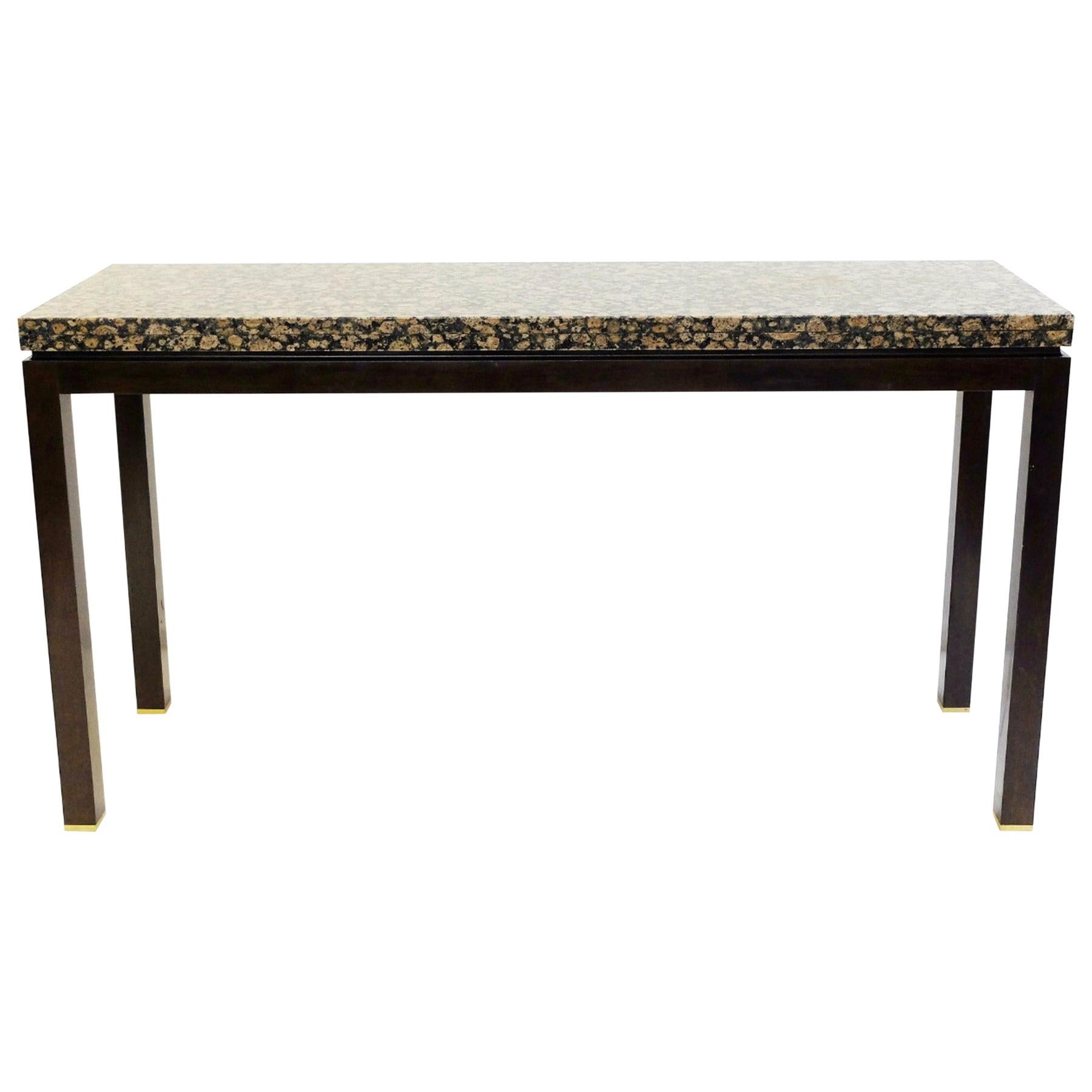 Granite and Wood Console, At. to E. J. Wormley