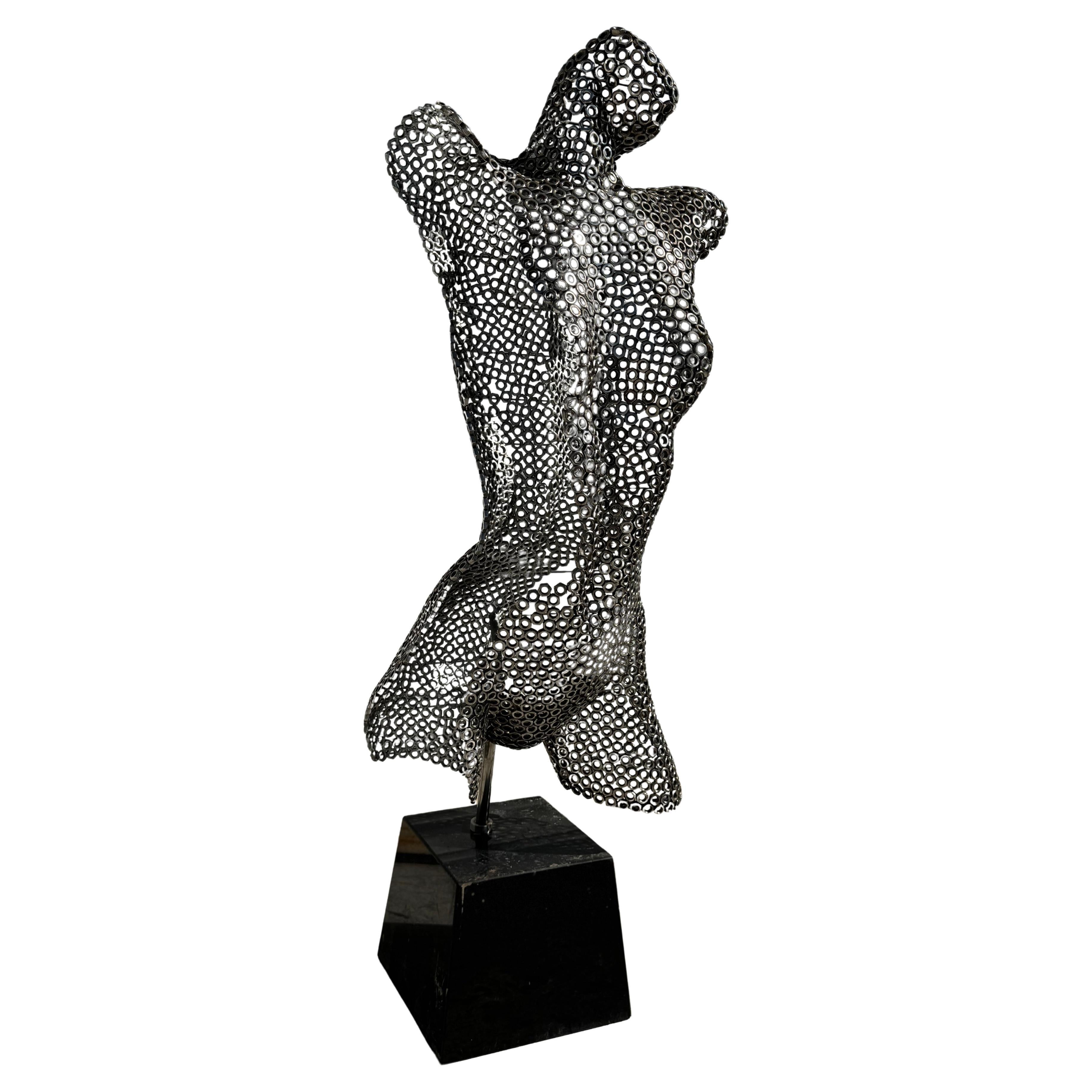 Granite base Figurative Sculpture made of Nuts For Sale