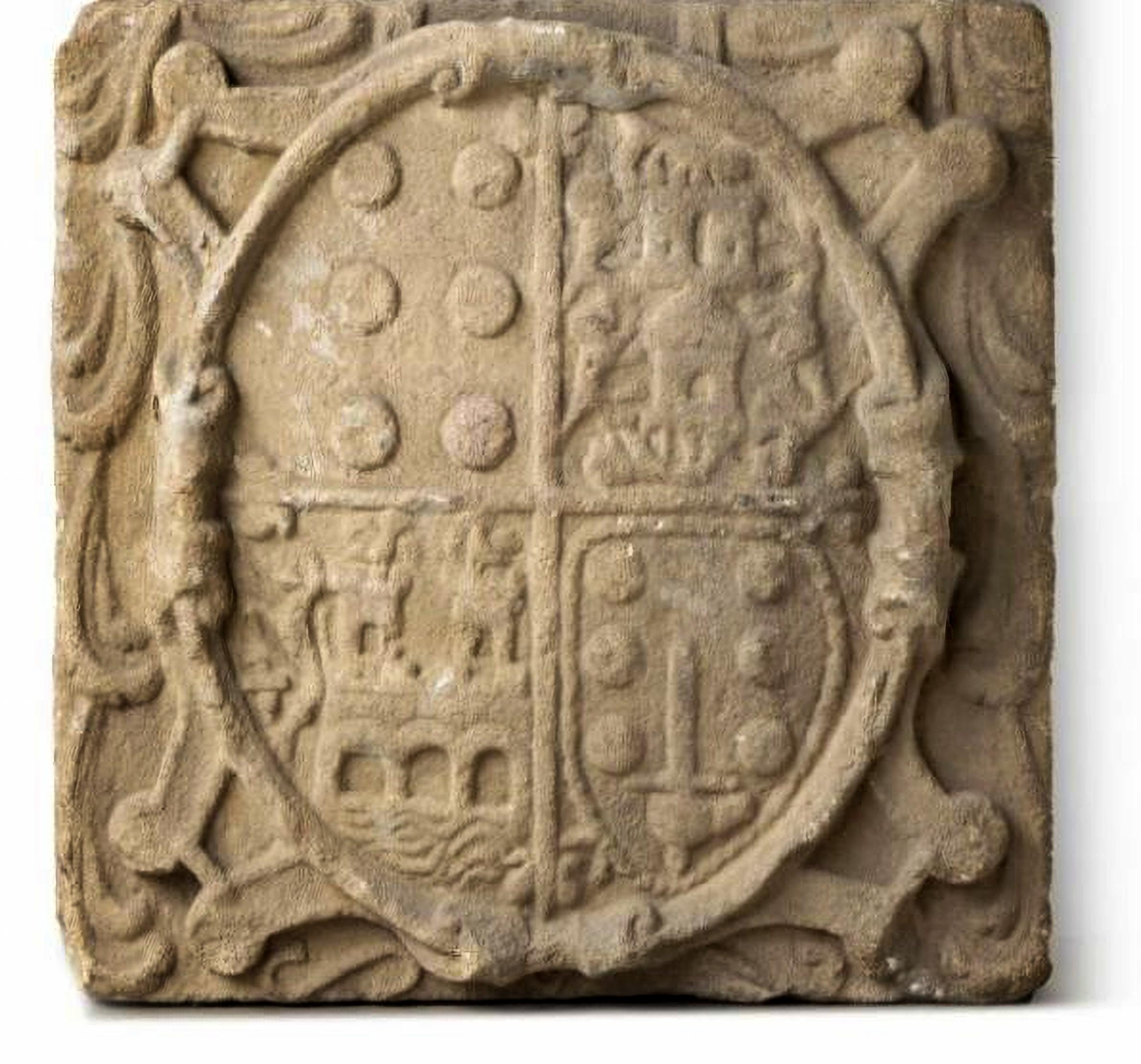 Escudo de granito Portugal, siglo XVII Portugués