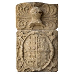 Granite Coat of Arms Portugal, 17th Century
