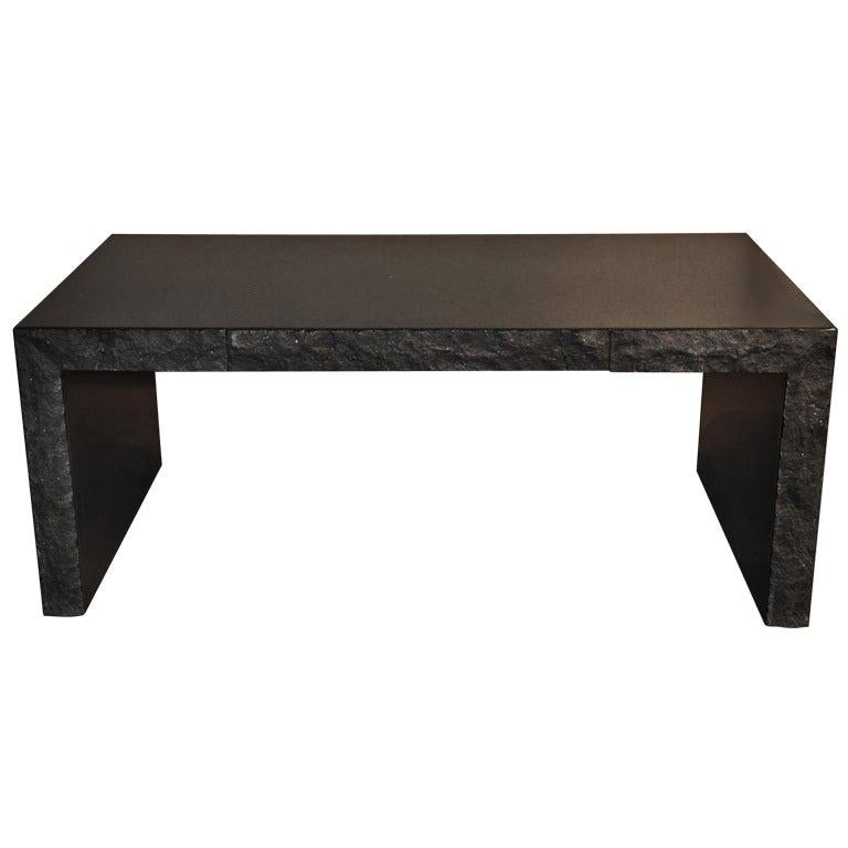 Granite Desk with Drawers by Michael Taylor at 1stDibs granit desk