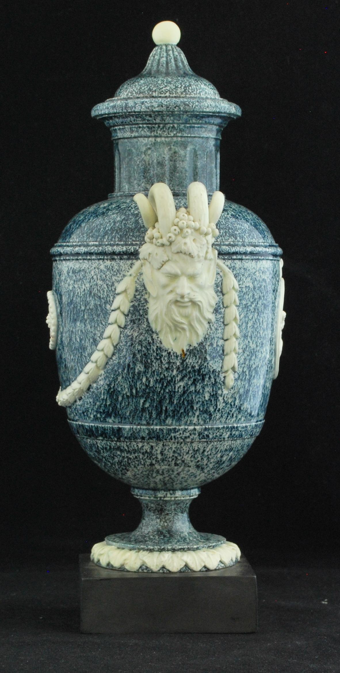 English Granite Effect Vase, Palmer, circa 1775