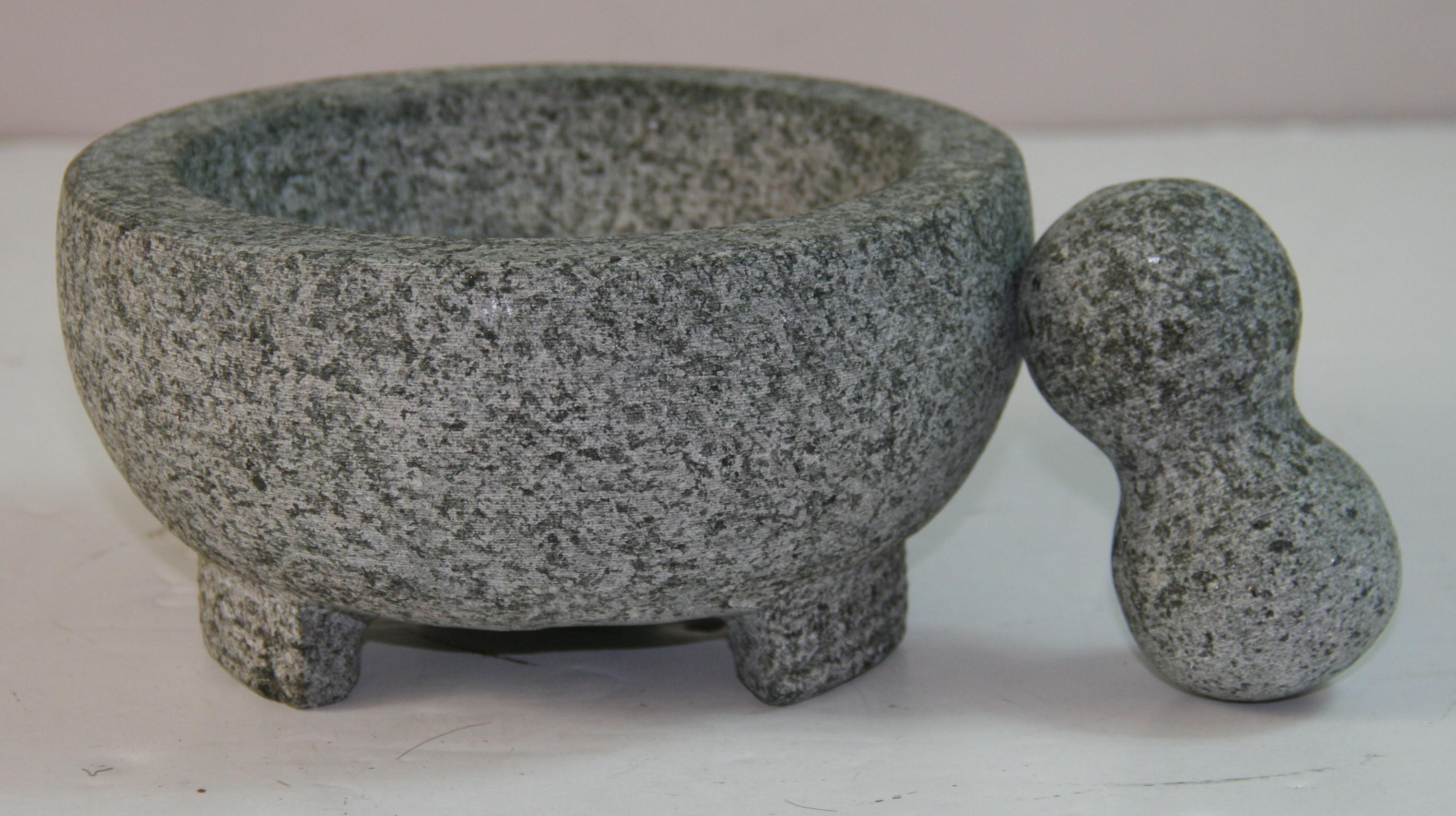 Mid-20th Century Granite Mortar and Pestal For Sale