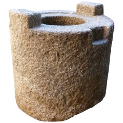 Granite Stone Water Basin Japan Garden Art