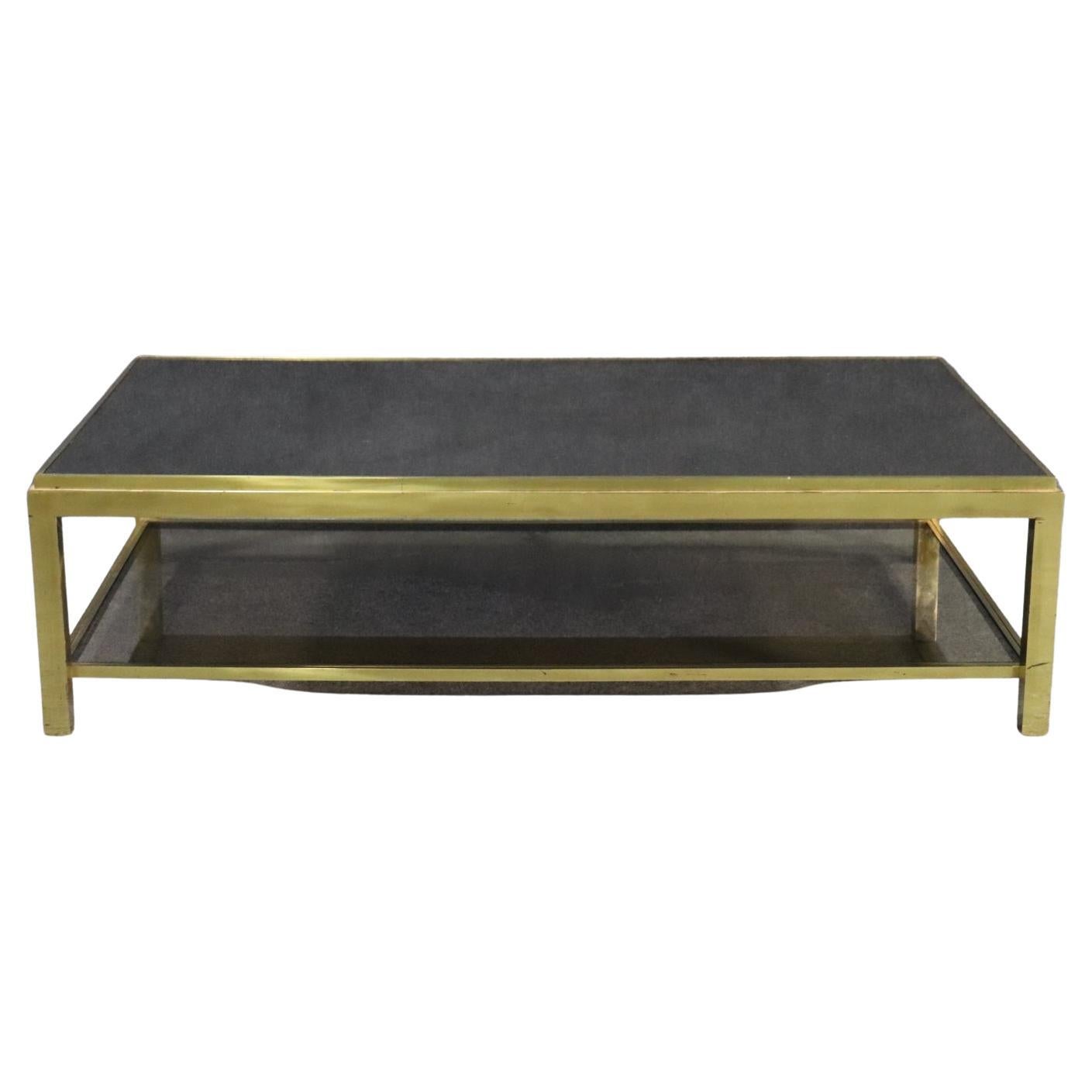 Table basse à 2 niveaux avec plateau en granit