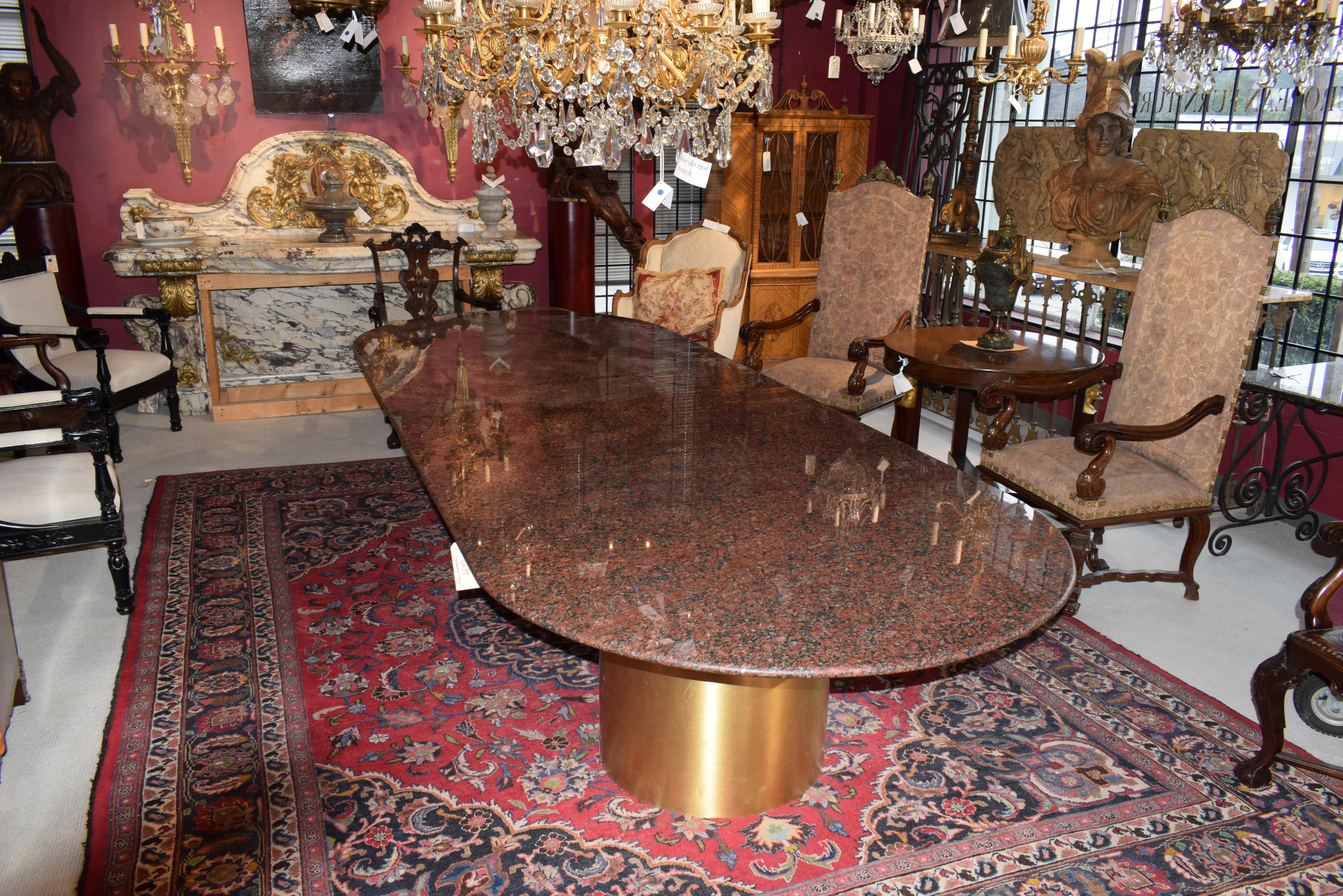 italien Table de confrence  plateau en granit en vente
