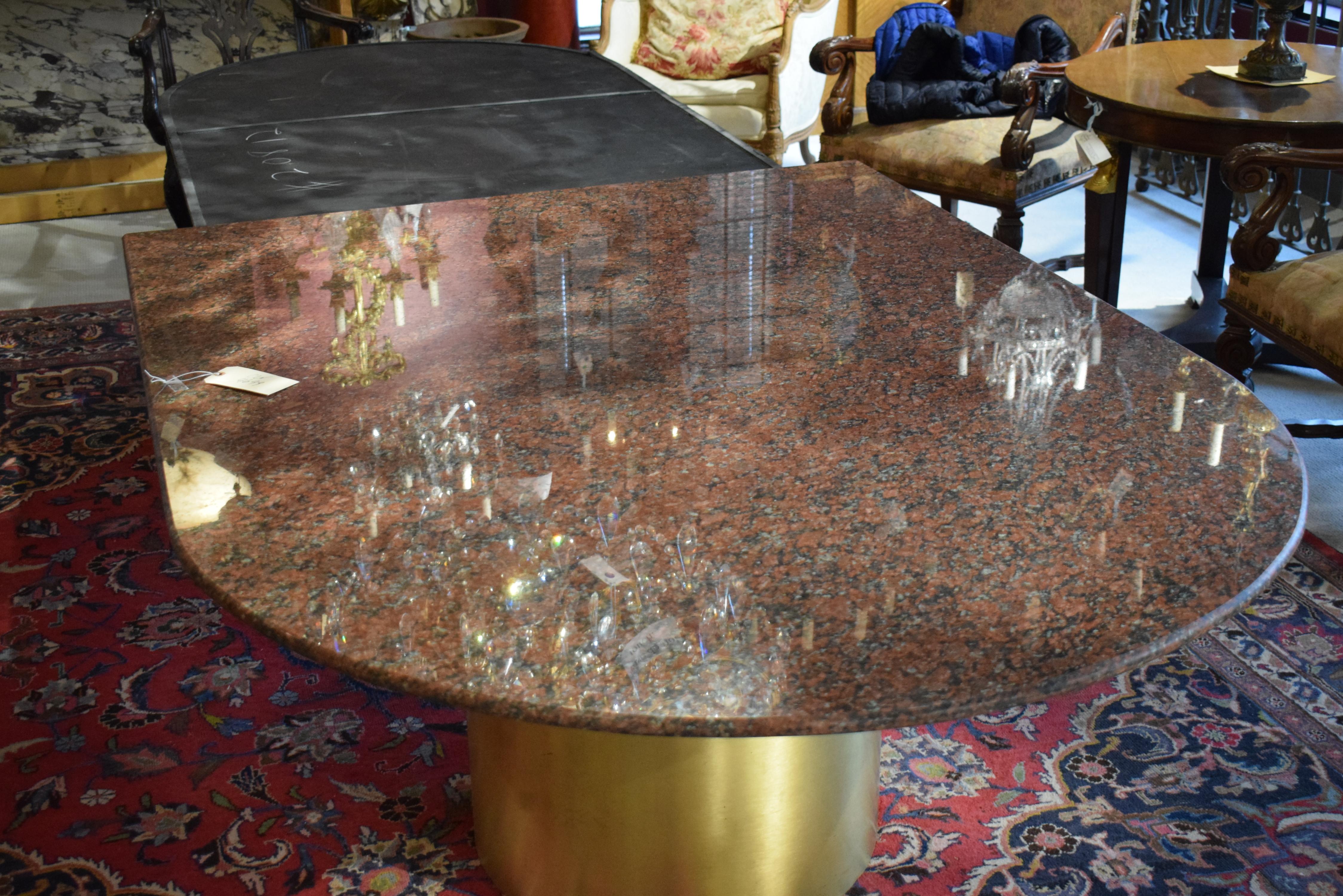Late 19th Century Granite Top Conference Table For Sale