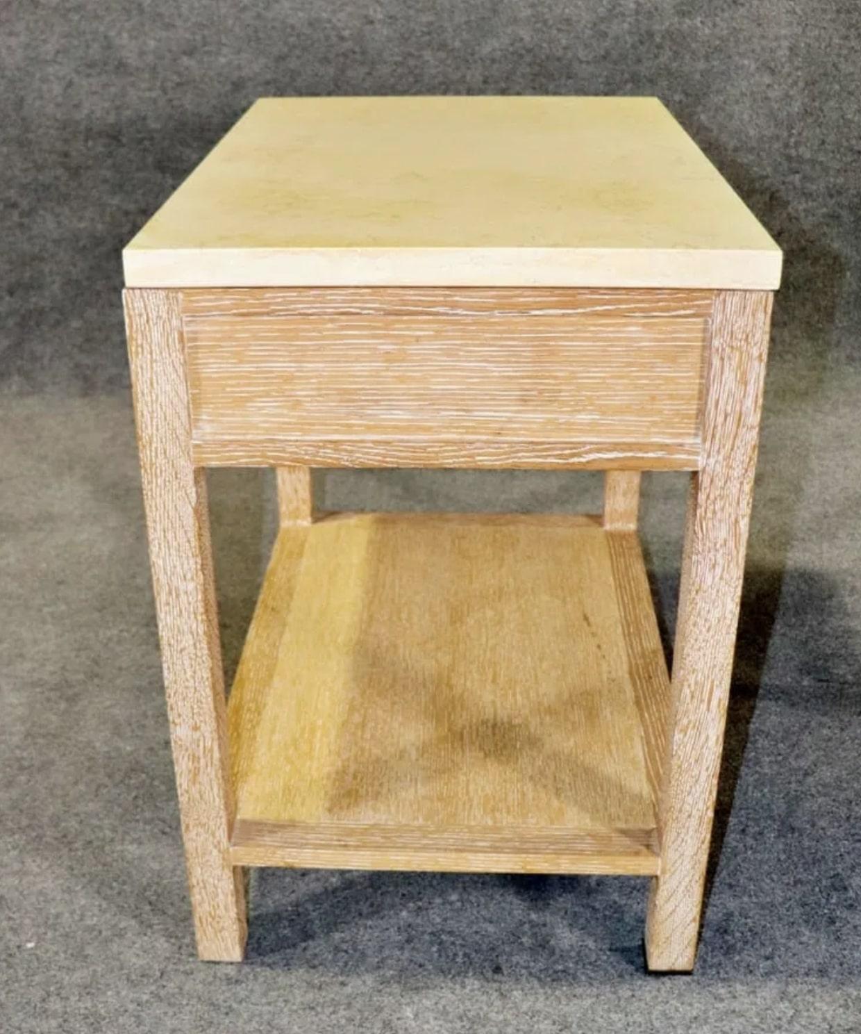 Granite Top Side Table For Sale 1