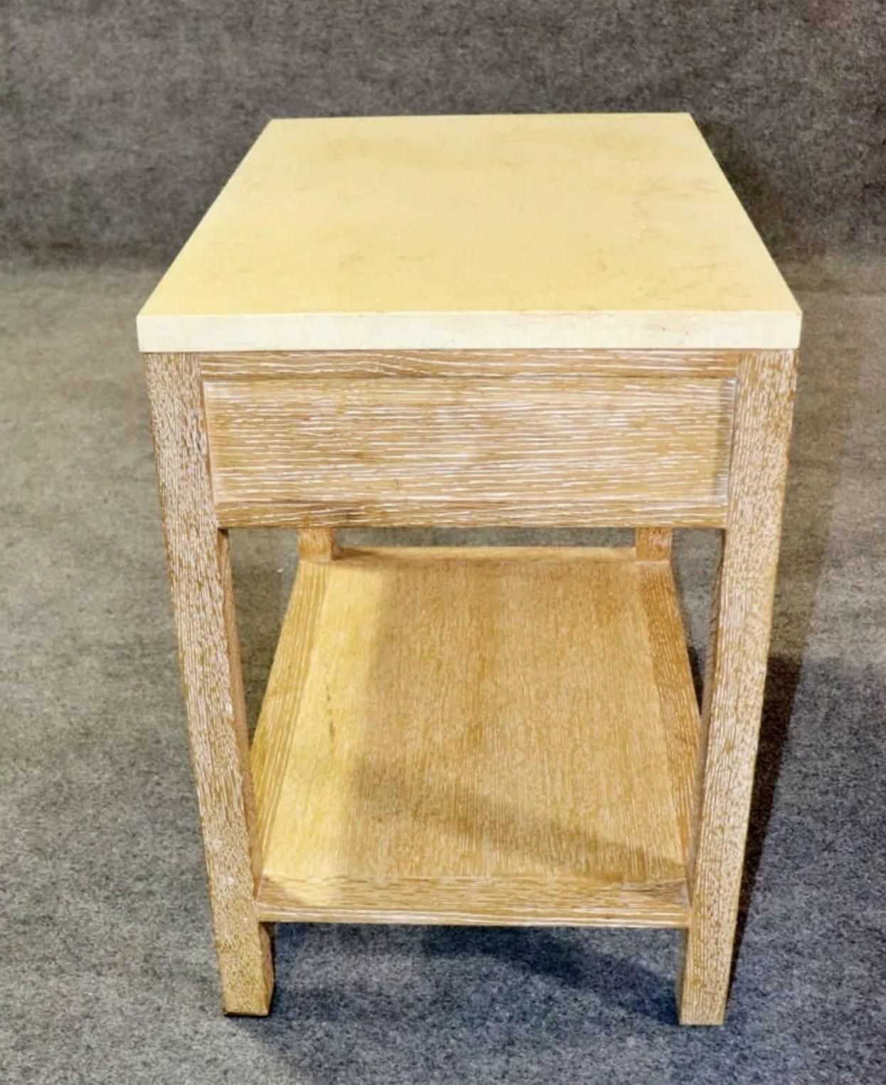 Granite Top Side Table For Sale 3