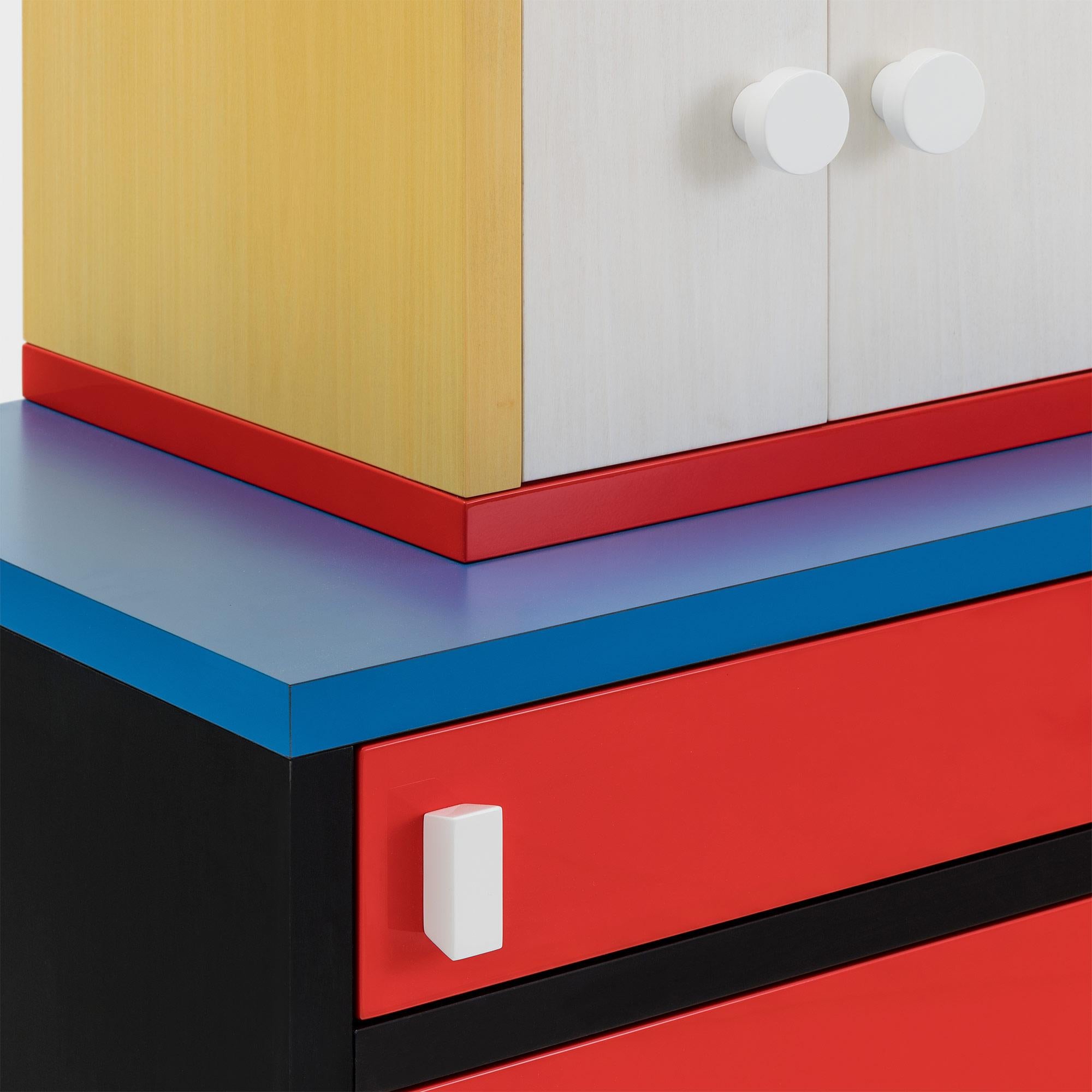 GRANITO Chest of Drawers by Nathalie du Pasquier for Post Design Collect/Memphis In New Condition For Sale In La Morra, Cuneo