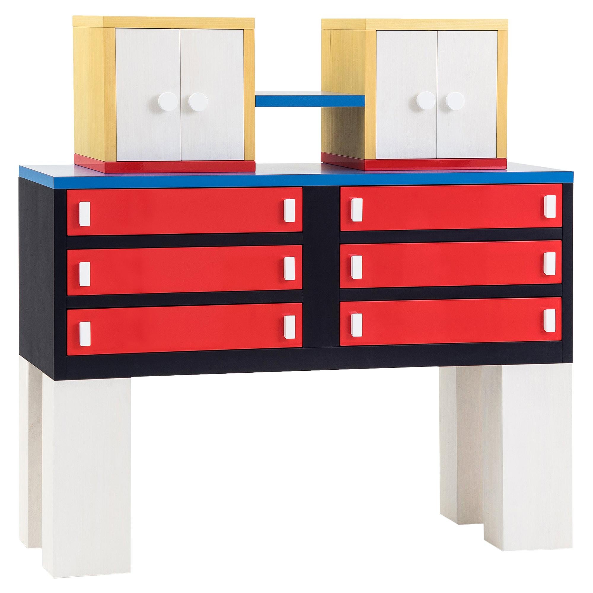 GRANITO Chest of Drawers by Nathalie du Pasquier for Post Design Collect/Memphis For Sale