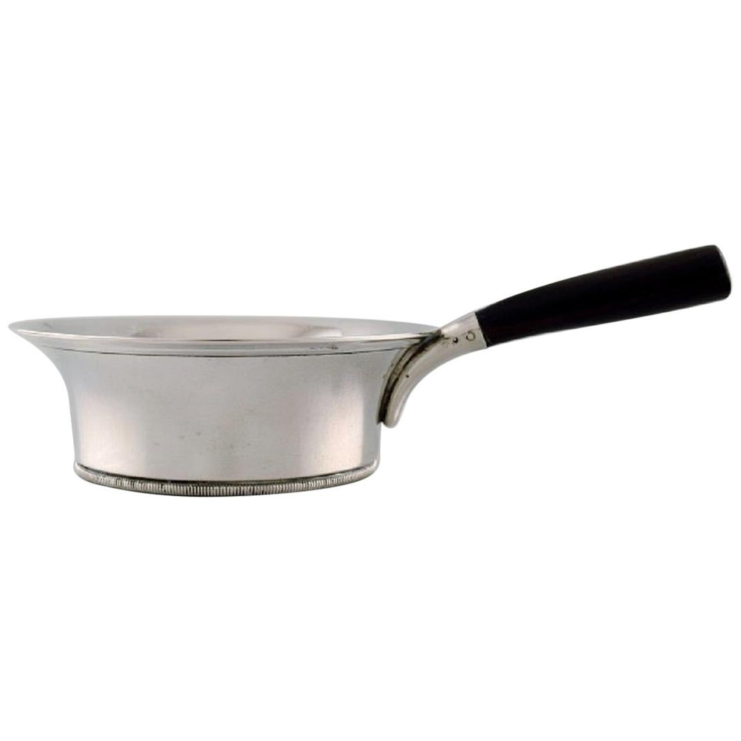 Grann & Laglye, Danish Silversmith, Art Deco Saucepan in Silver, 1938