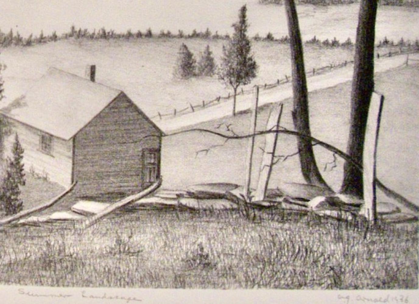 Grant Arnold, Summer Landscape (probably Woodstock NY) For Sale 3