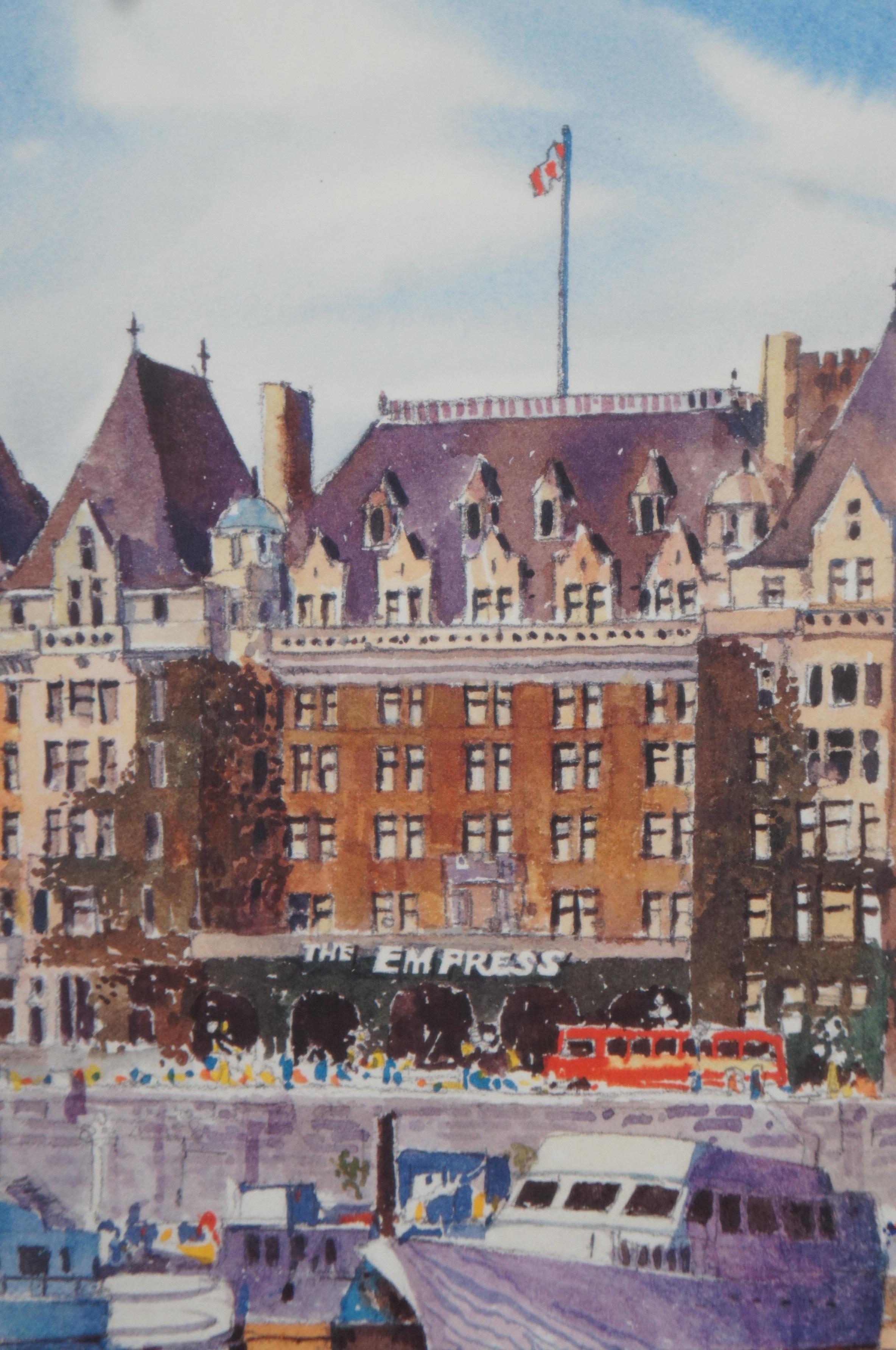 Grant Fuller Empress Hotel Victoria British Columbia Kanada Lithographie-Druck 34