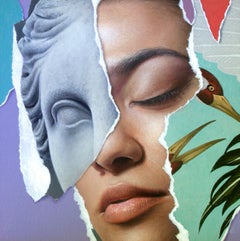"Remix’D-1 (Lavender)" Oil Painting