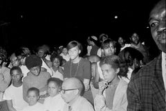 Crowd Gathered to See Jimi Hendrix in Harlem Fine Art Print