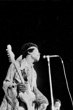 Grant Harper Reid - Jimi Hendrix Singing with Eyes Closed During Harlem Performance Fine Art Print Jimi Hendrix Singing with Eyes Closed During Harlem Performance Fine Art Print