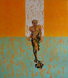 The Runner, Contemporary Figurative Oil Painting