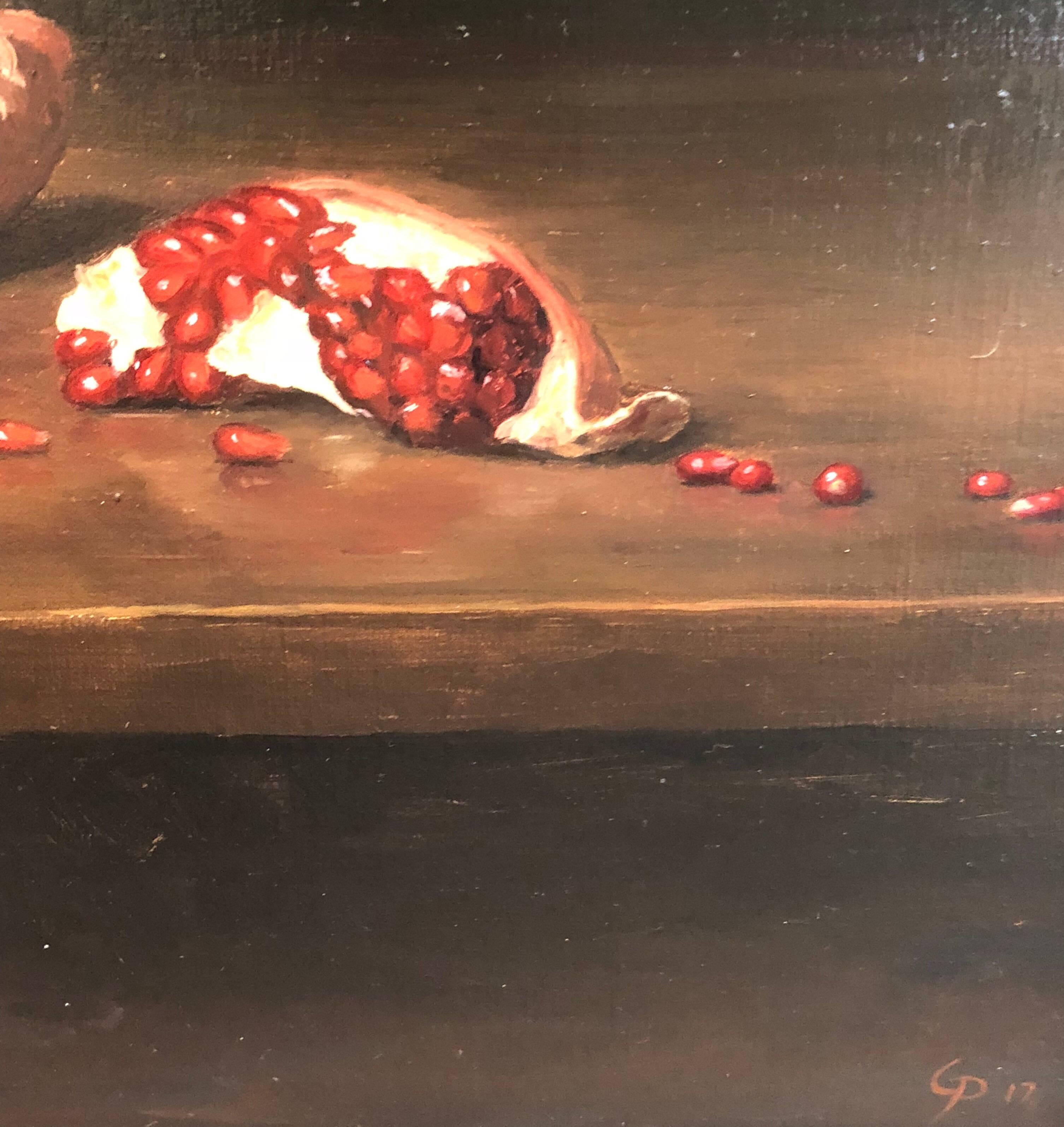 Pomegranates - Painting by Grant Perry