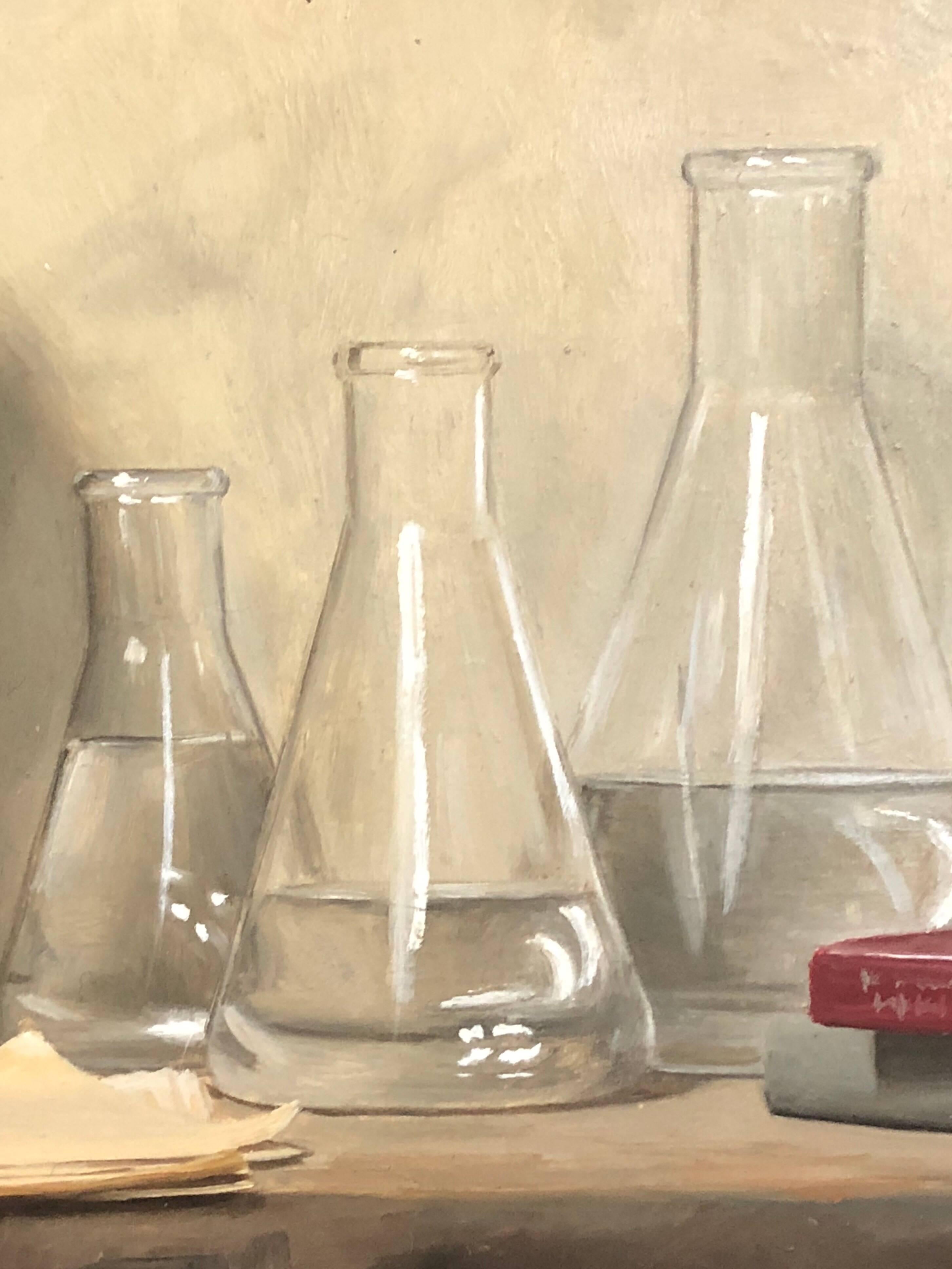 Study for Alchemy of the Arts - Black Still-Life Painting by Grant Perry