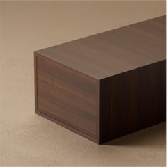 Grant Small Walnut Side Table With Drawers by Lusano