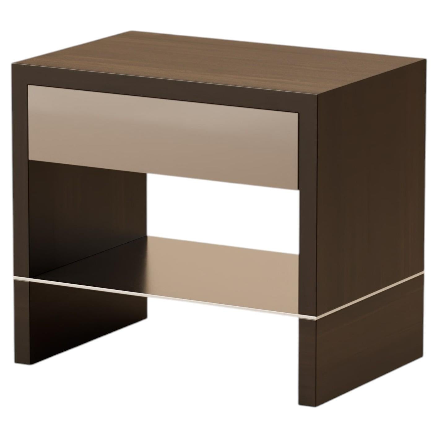 Grant Walnut Bedside Table by Lusano