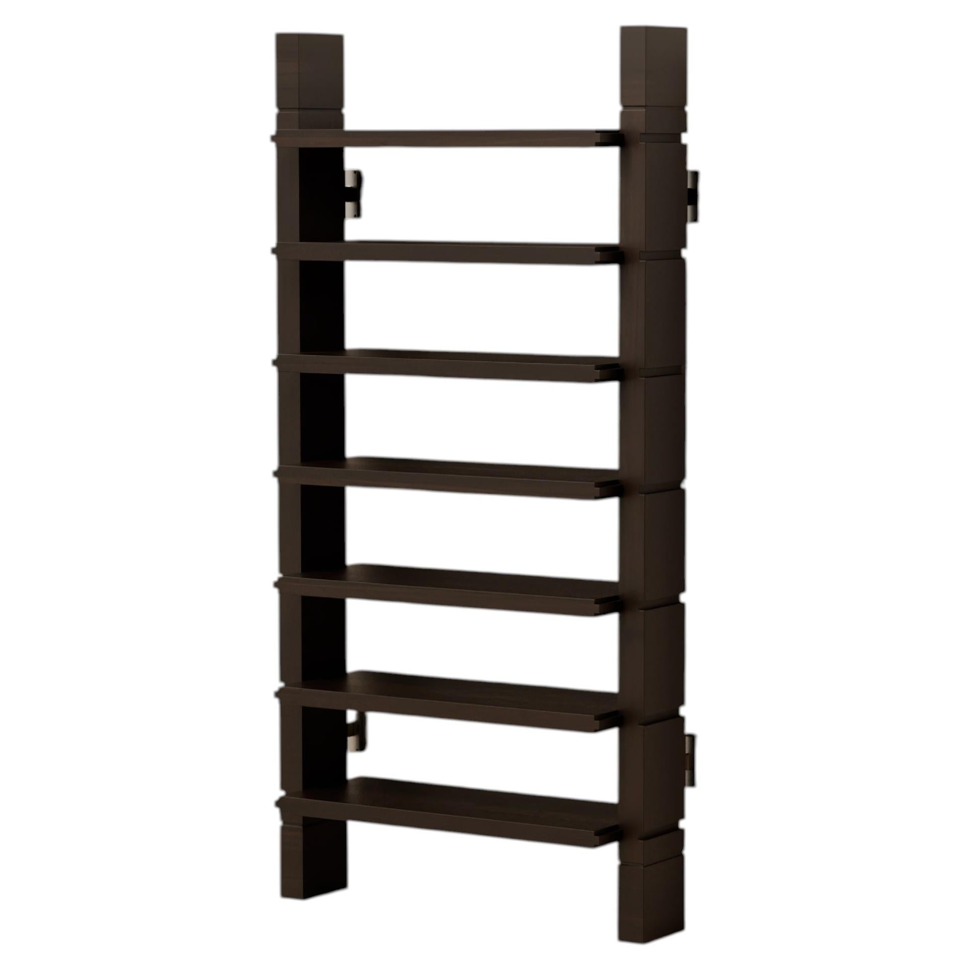 Grant Walnut Single Bookshelf by Lusano For Sale