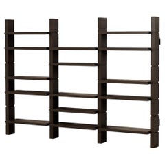 Grant Walnut Triple Bookshelf by Lusano