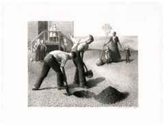 Tree Planting Group — 1930s American Regionalism