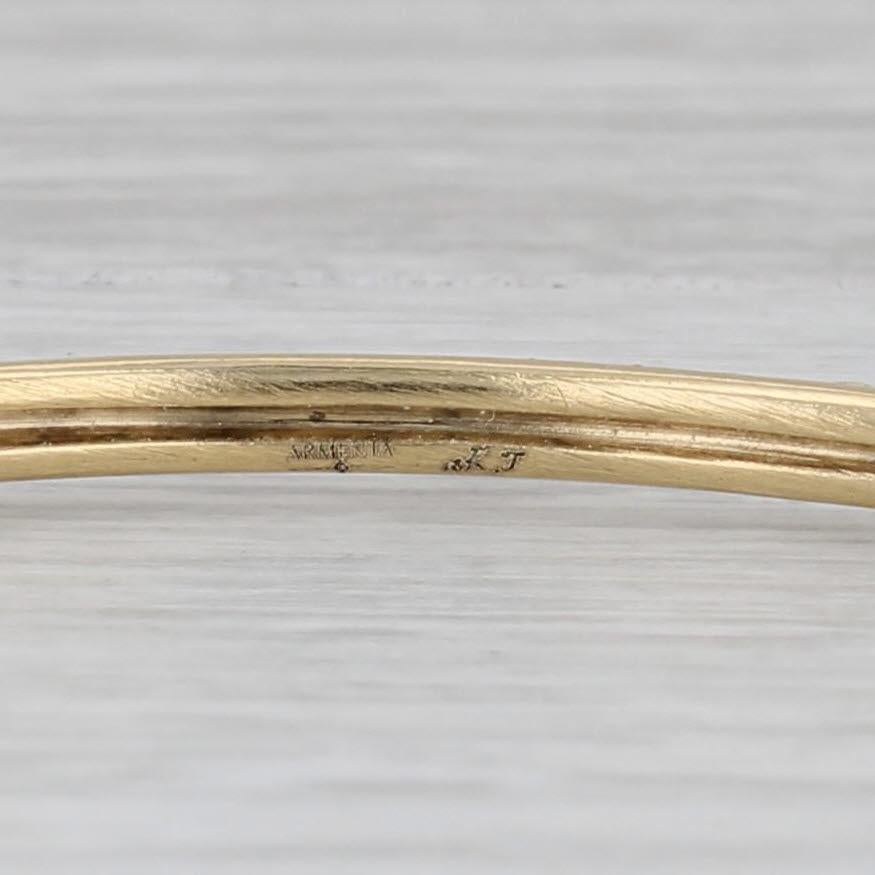 Emily Armenta Bracelet jonc à pois granulés en or jaune 18 carats 8