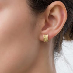 Granulation Gold Byzantine Earrings