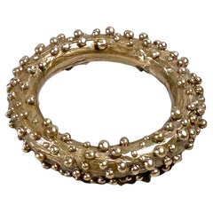 Granuli Band L Sculpted Ring in Bronze by Lo Studiolo Genève