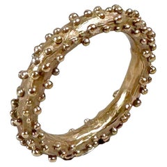 Granuli Band M Sculpted Ring in Bronze by Lo Studiolo Genève