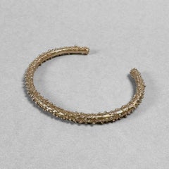 Granuli Bangle Sculpted Bracelet in Bronze by Lo Studiolo Genève