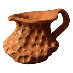 "Granulo" Handmade Vessel in Fireclay and Enamels Contemporary Art by Jufà