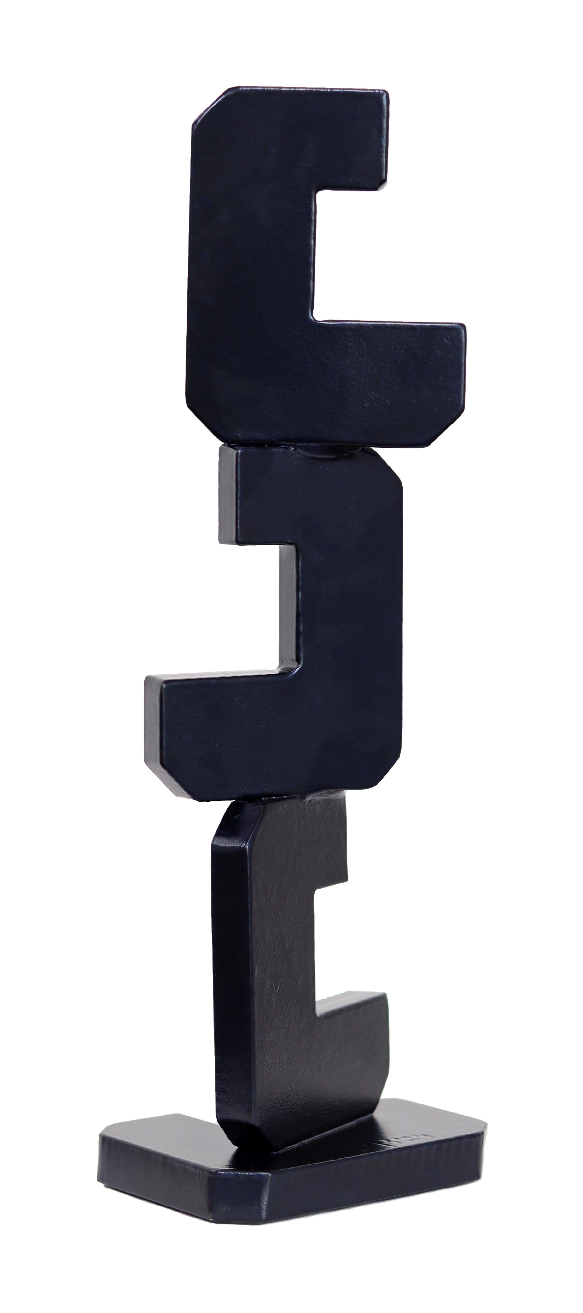 Cs The Moment - Abstract Contemporary Steel Metal Sculpture for Table or Desk