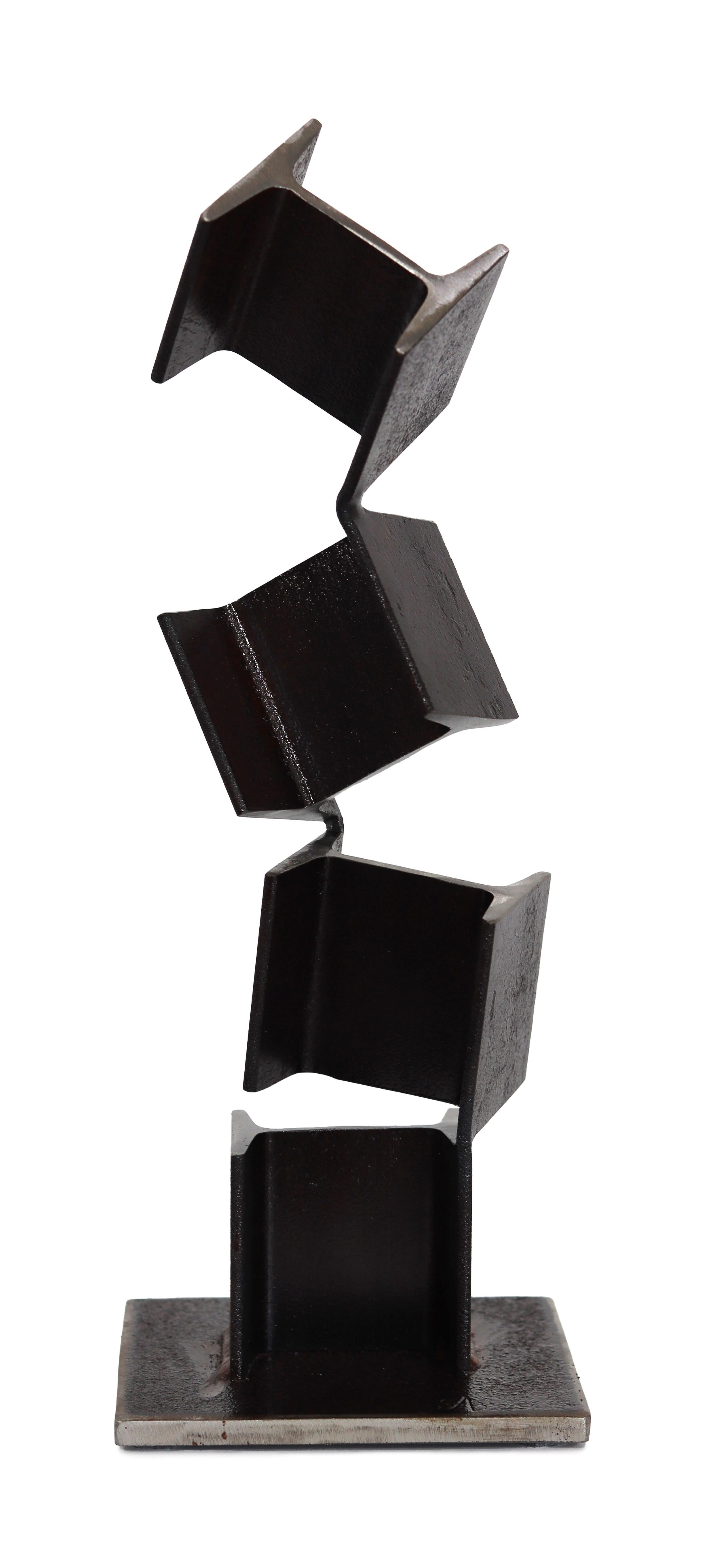 Disjointed - Original Contemporary Expressive Geometric Abstract Metal Sculpture