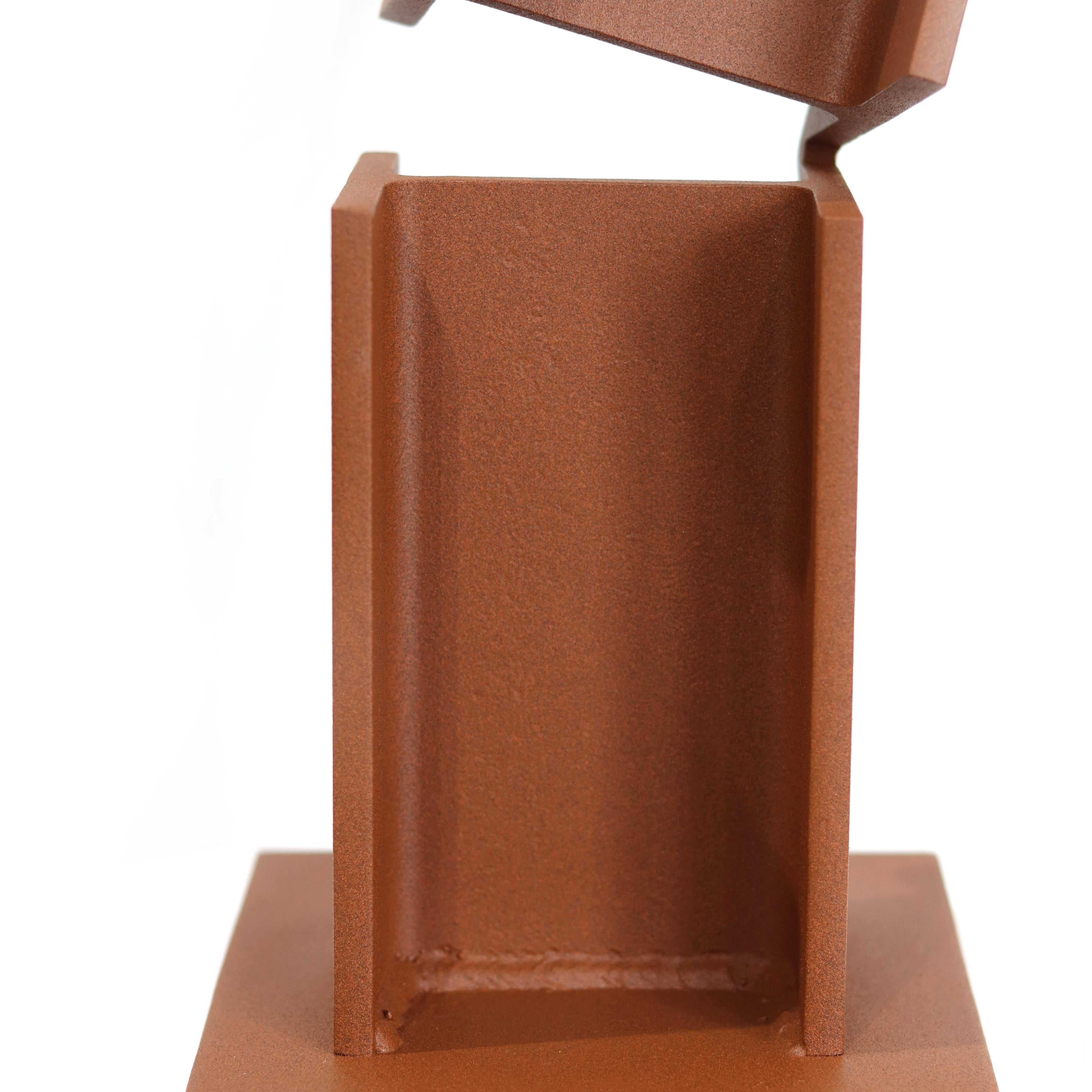 Hi-Beam 1  -  Geometrische Skulptur aus Stahl der Moderne im Angebot 4