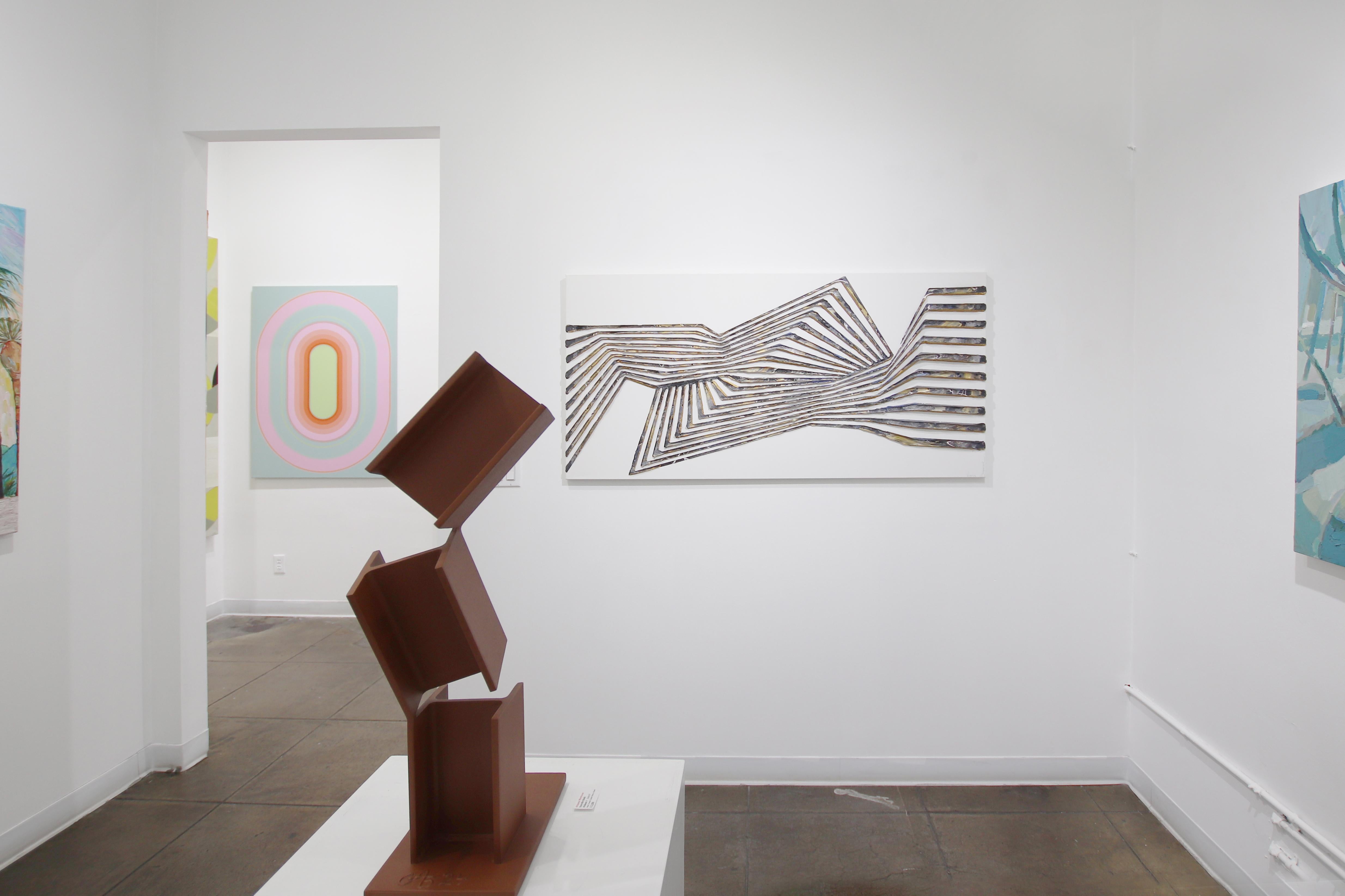 Hi-Beam 1  -  Geometrische Skulptur aus Stahl der Moderne im Angebot 5