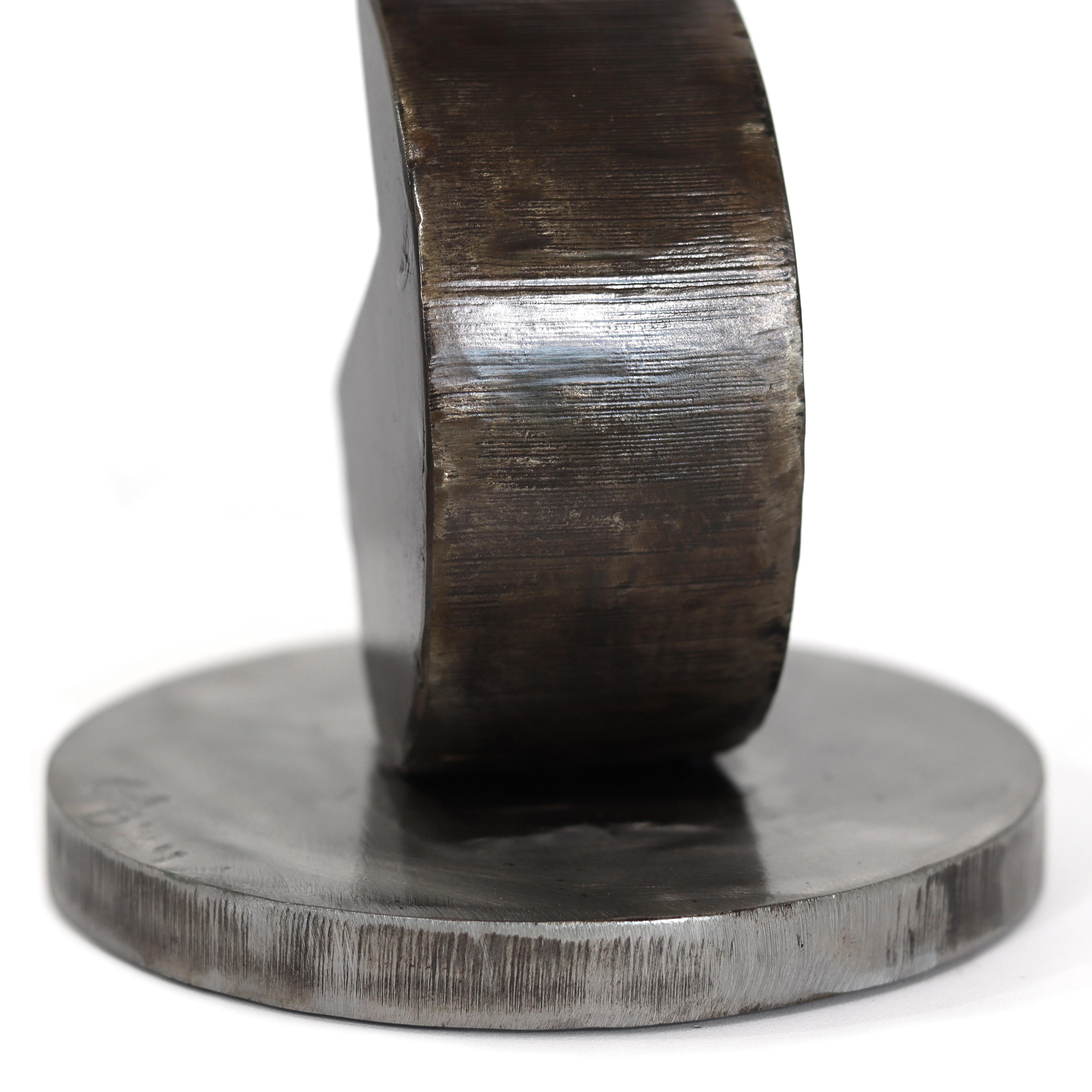 Noteworthy - Original Contemporary Expressive Geometric Abstract Metal Sculpture For Sale 7