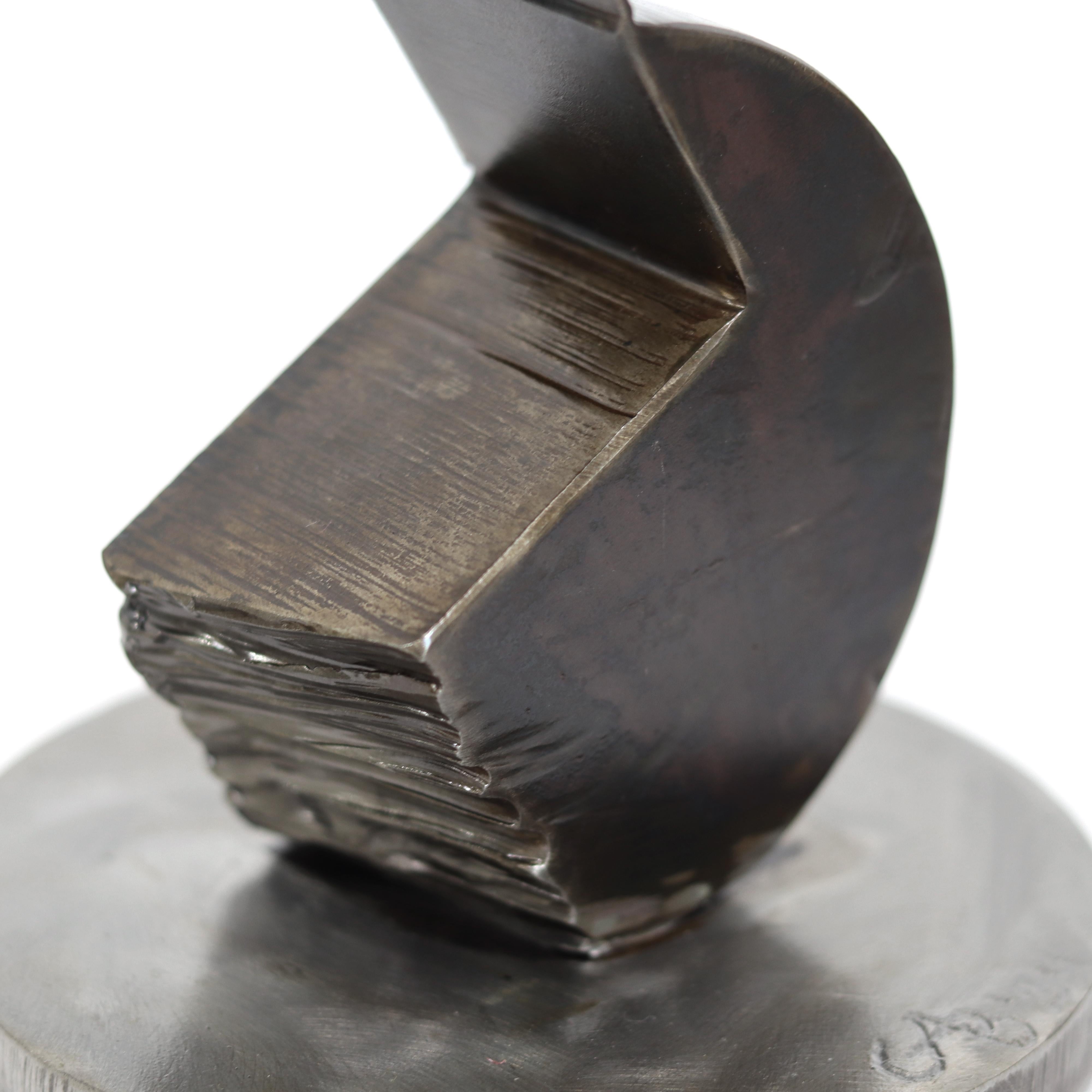 Noteworthy - Original Contemporary Expressive Geometric Abstract Metal Sculpture For Sale 9