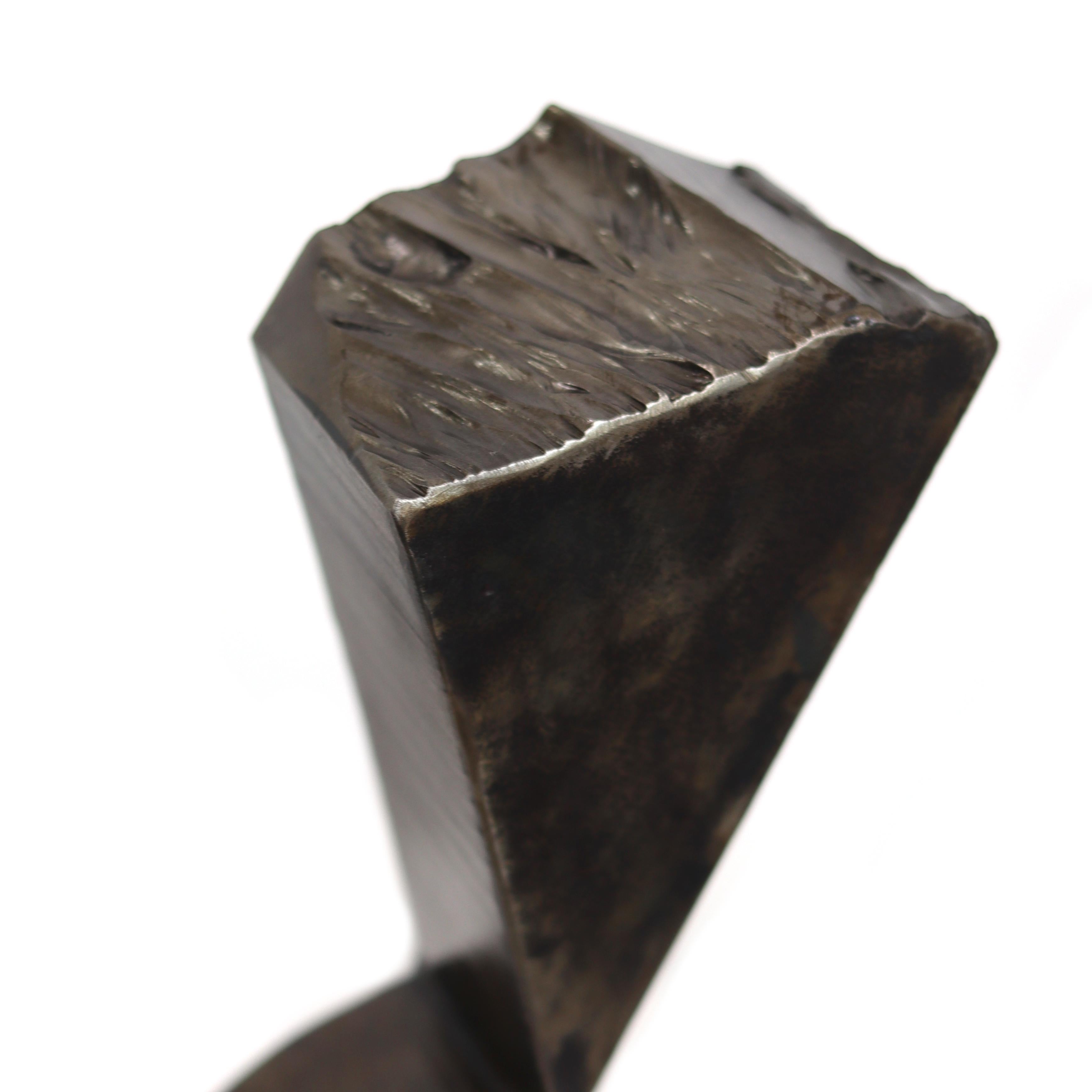 Noteworthy - Original Contemporary Expressive Geometric Abstract Metal Sculpture For Sale 6