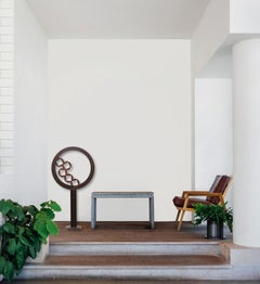 Pula Cascade - Scultura in acciaio astratta, moderna e geometrica di grandi dimensioni per esterni